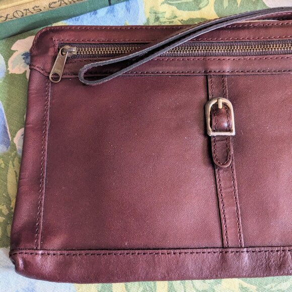 Vintage PACIFIC CONNECTIONS Clutch Purse ~ Zip Top ~ Wristlet Strap - Picture 2 of 7